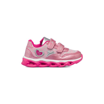 Scarpe sportive rosa da bambina con luci nella suola Chicco Carissa, Brand, SKU k222000277, Immagine 0